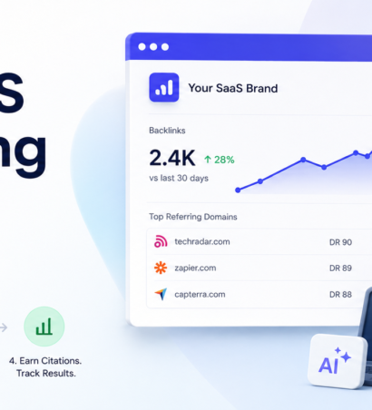 SaaS link building campaign strategy to get cited in Google AI Overviews and AI search