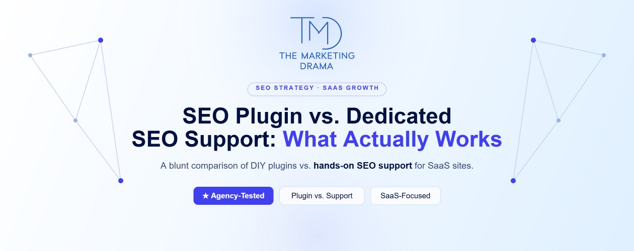 SEO plugin vs SEO agency comparison for SaaS website SEO support